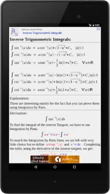 Calculus Quick Notes android App screenshot 10