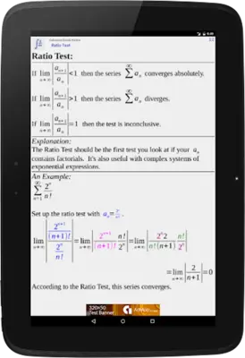 Calculus Quick Notes android App screenshot 1