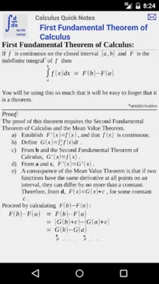 Calculus Quick Notes android App screenshot 14
